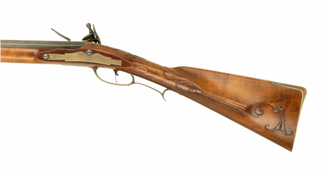 Jim Kibler Rifle in the style of George Shroyer Revolutionary War period